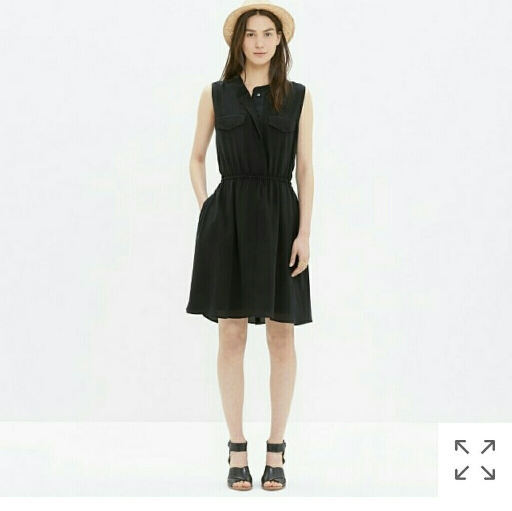 Madewell silk Journey Shirtdress dress xl